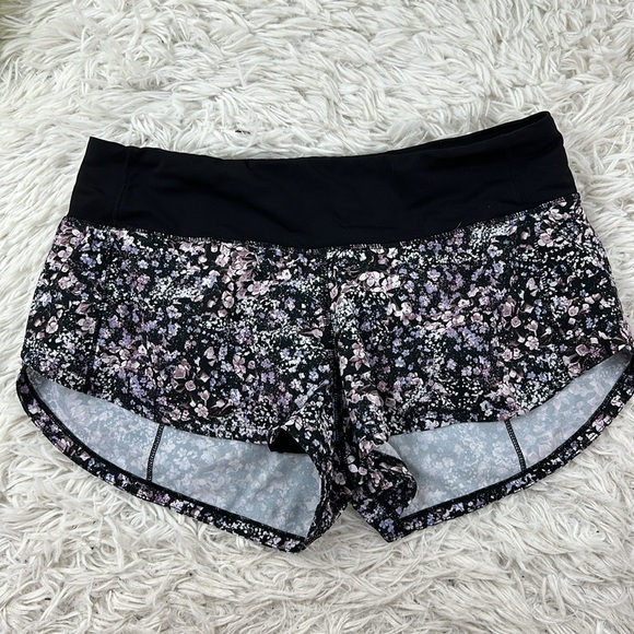 Lululemon Speed Up Short *2.5" Floral Spritz Multi / Black - Picture 1 of 5